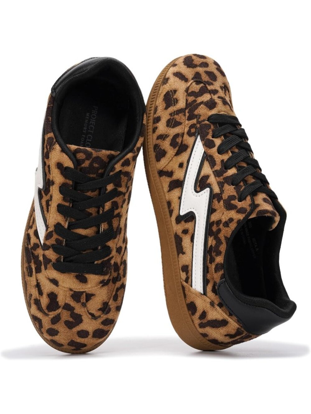 🆕Women's Leopard Sneakers Comfortable Fashion Lace Up Sneakers Casual